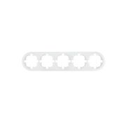 Рамка 5-м OSEN горизонт. круглая бел. LEZARD 744-0200-150