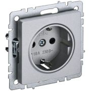Розетка BRITE РС11-1-0-БрА 16А с заземл. без защ. шторки механизм алюм. IEK BR-R11-16-K47