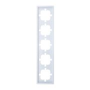 Рамка 5-мест. горизонт. ZIMA бел. LEZARD 704-0200-150