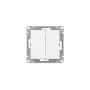 Выключатель 2-кл. СП Эпика механизм бел. EKF UP1-SWW-20